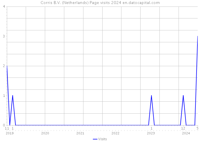 Corris B.V. (Netherlands) Page visits 2024 