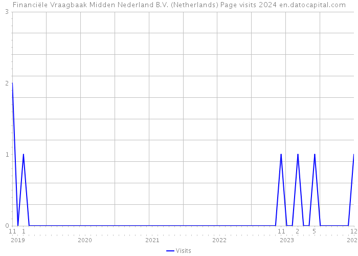 Financiële Vraagbaak Midden Nederland B.V. (Netherlands) Page visits 2024 