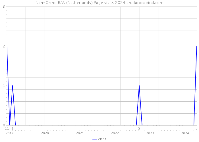 Nan-Ortho B.V. (Netherlands) Page visits 2024 