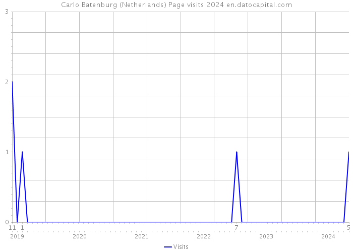 Carlo Batenburg (Netherlands) Page visits 2024 