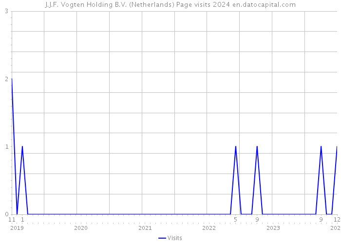 J.J.F. Vogten Holding B.V. (Netherlands) Page visits 2024 