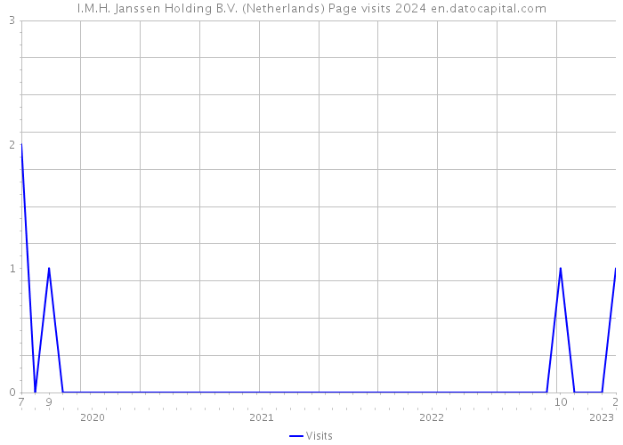 I.M.H. Janssen Holding B.V. (Netherlands) Page visits 2024 