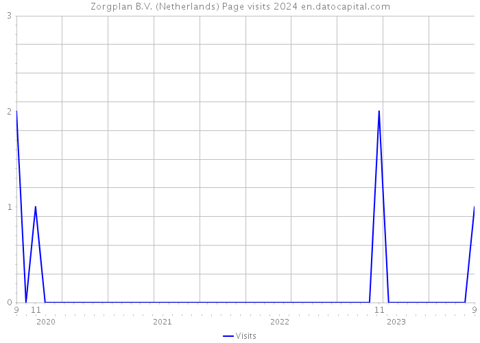 Zorgplan B.V. (Netherlands) Page visits 2024 