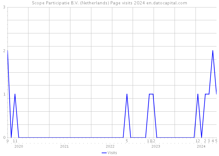 Scope Participatie B.V. (Netherlands) Page visits 2024 