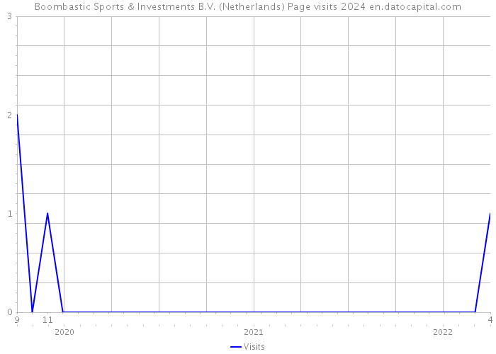 Boombastic Sports & Investments B.V. (Netherlands) Page visits 2024 