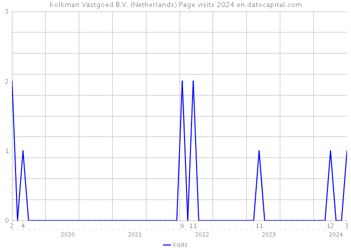 Kolkman Vastgoed B.V. (Netherlands) Page visits 2024 