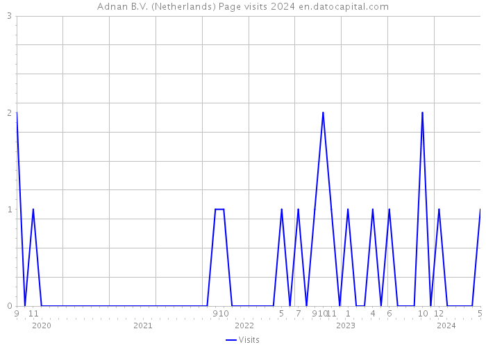 Adnan B.V. (Netherlands) Page visits 2024 