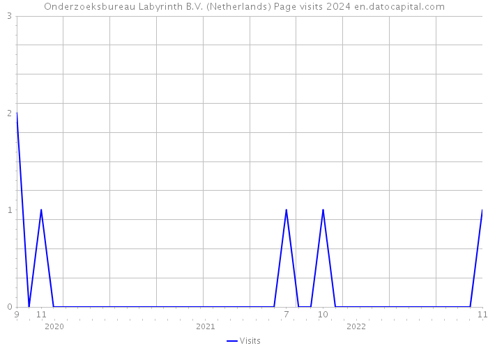 Onderzoeksbureau Labyrinth B.V. (Netherlands) Page visits 2024 