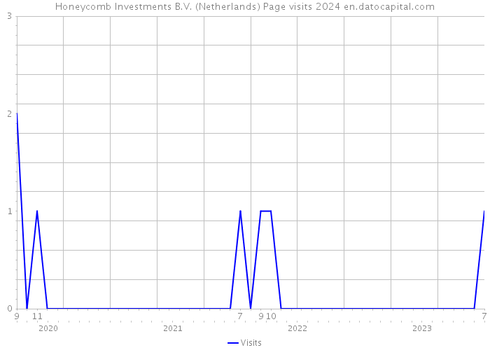 Honeycomb Investments B.V. (Netherlands) Page visits 2024 