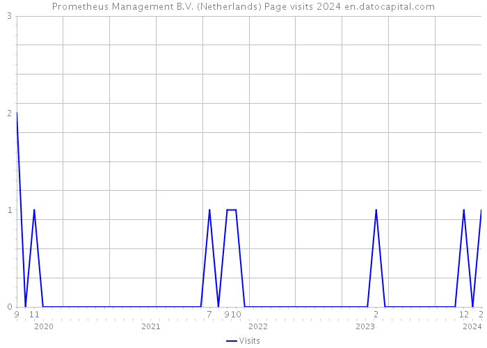 Prometheus Management B.V. (Netherlands) Page visits 2024 