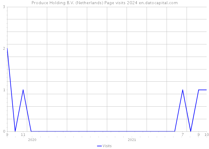 Produce Holding B.V. (Netherlands) Page visits 2024 