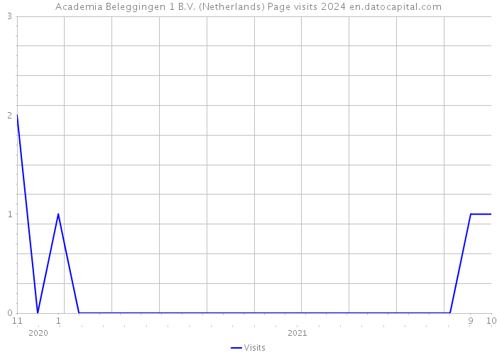 Academia Beleggingen 1 B.V. (Netherlands) Page visits 2024 