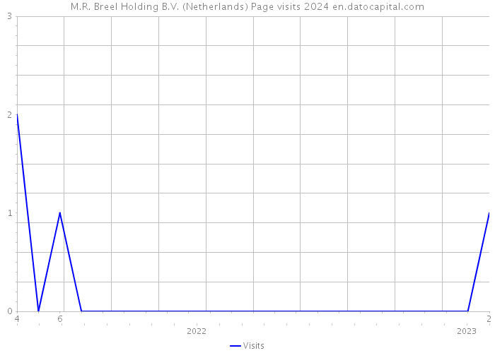 M.R. Breel Holding B.V. (Netherlands) Page visits 2024 