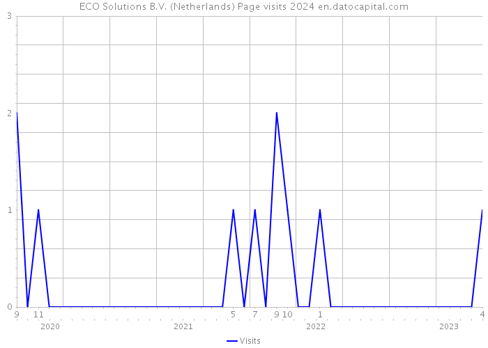 ECO Solutions B.V. (Netherlands) Page visits 2024 