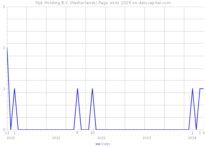Nijk Holding B.V. (Netherlands) Page visits 2024 