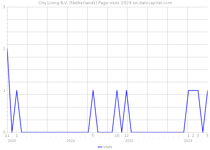 City Living B.V. (Netherlands) Page visits 2024 