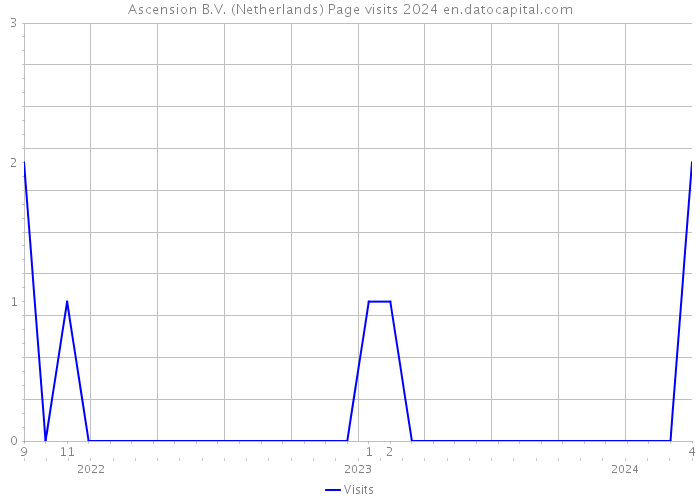 Ascension B.V. (Netherlands) Page visits 2024 