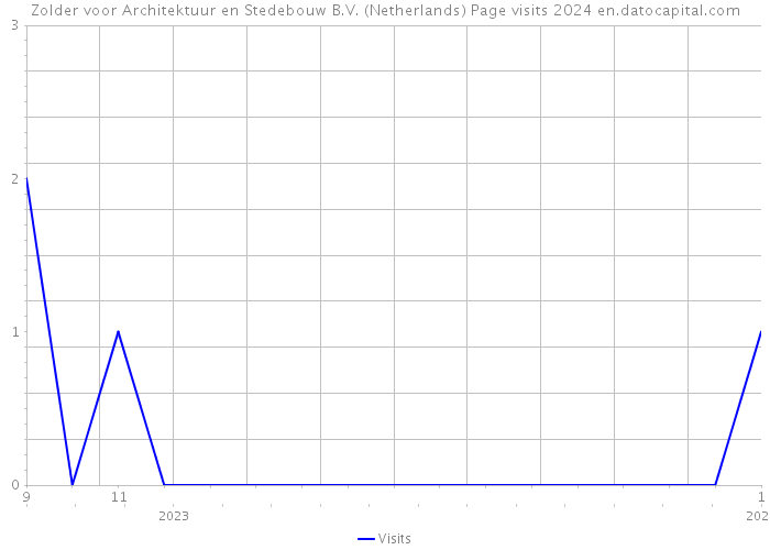 Zolder voor Architektuur en Stedebouw B.V. (Netherlands) Page visits 2024 