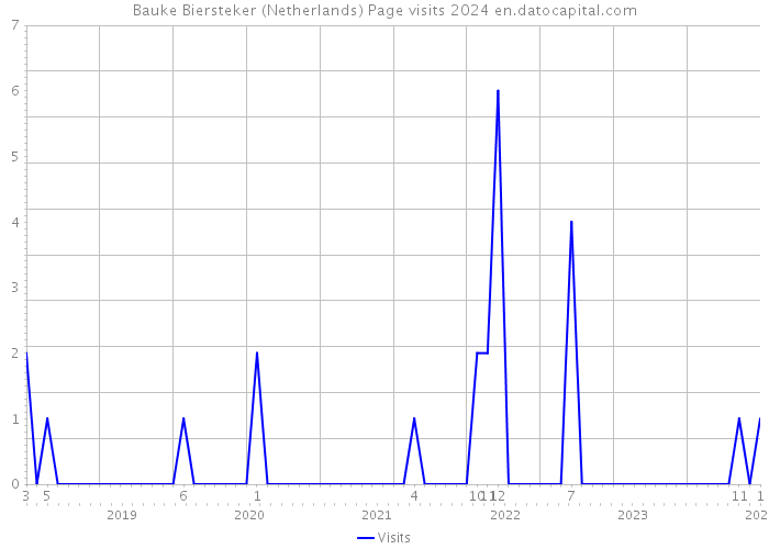 Bauke Biersteker (Netherlands) Page visits 2024 