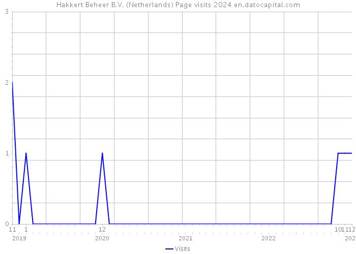 Hakkert Beheer B.V. (Netherlands) Page visits 2024 