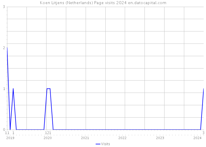 Koen Litjens (Netherlands) Page visits 2024 