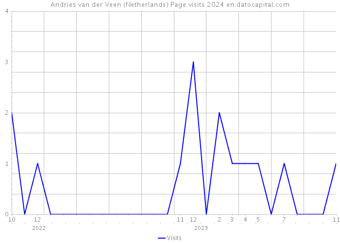 Andries van der Veen (Netherlands) Page visits 2024 