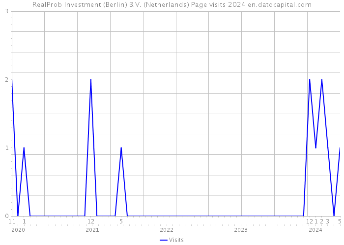 RealProb Investment (Berlin) B.V. (Netherlands) Page visits 2024 