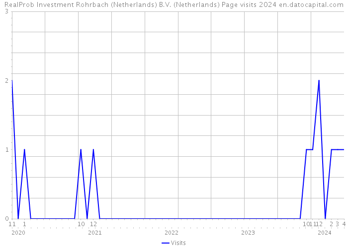 RealProb Investment Rohrbach (Netherlands) B.V. (Netherlands) Page visits 2024 