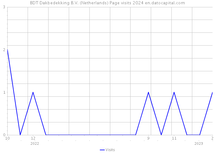 BDT Dakbedekking B.V. (Netherlands) Page visits 2024 