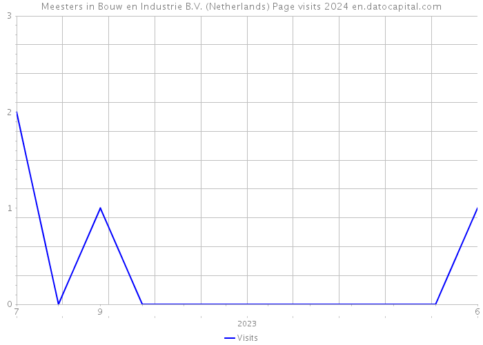 Meesters in Bouw en Industrie B.V. (Netherlands) Page visits 2024 