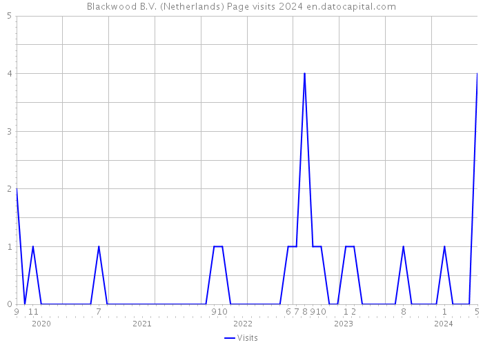 Blackwood B.V. (Netherlands) Page visits 2024 