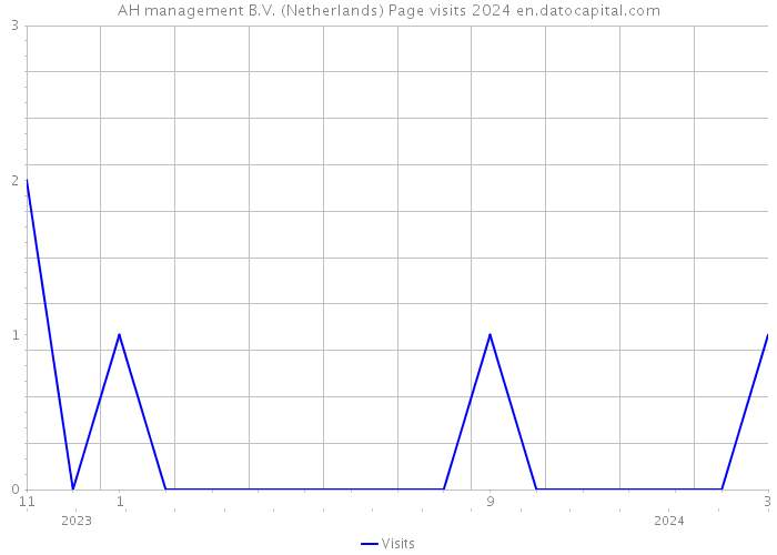 AH management B.V. (Netherlands) Page visits 2024 