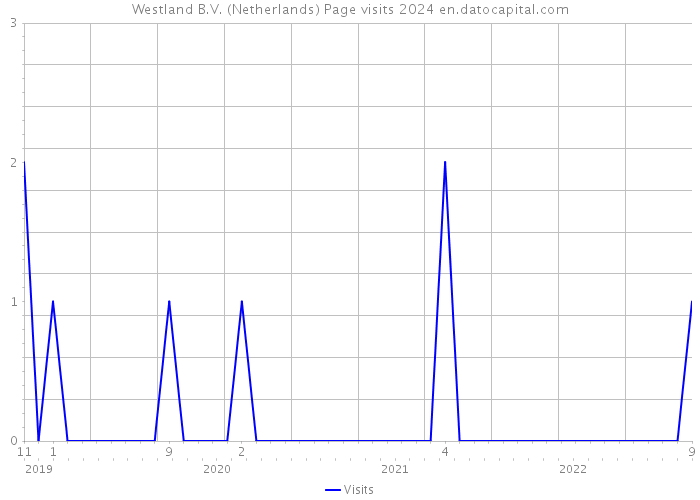 Westland B.V. (Netherlands) Page visits 2024 