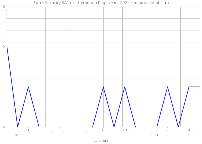 Forté Security B.V. (Netherlands) Page visits 2024 