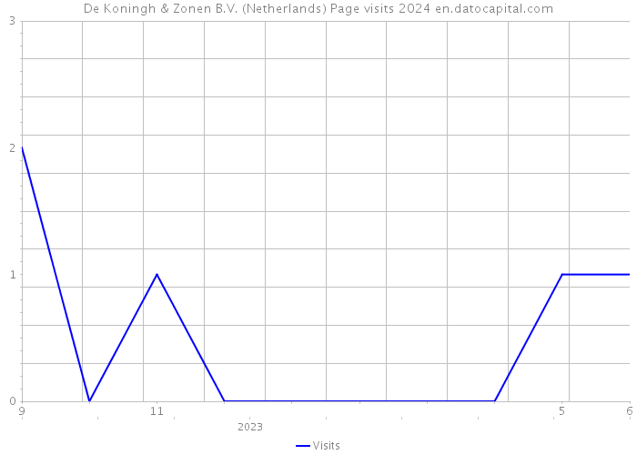 De Koningh & Zonen B.V. (Netherlands) Page visits 2024 