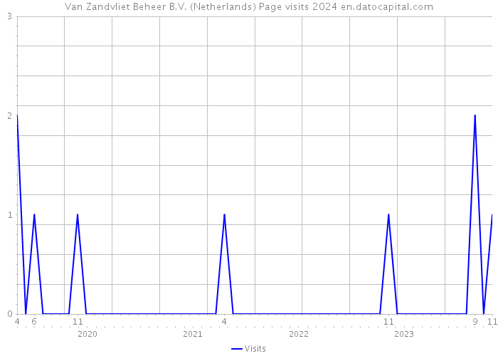Van Zandvliet Beheer B.V. (Netherlands) Page visits 2024 