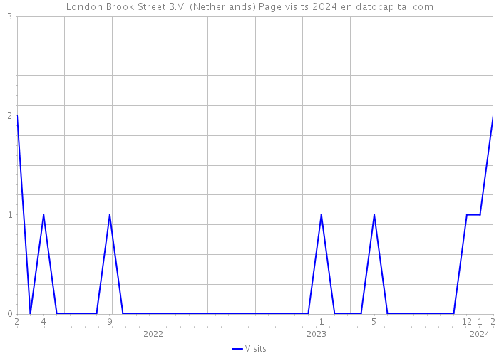 London Brook Street B.V. (Netherlands) Page visits 2024 