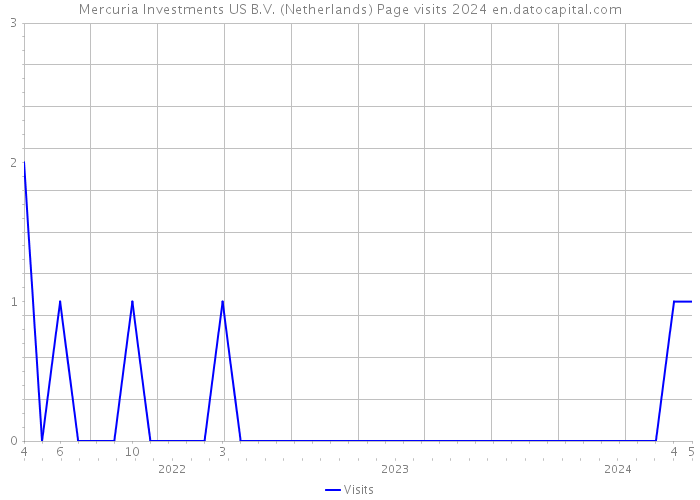 Mercuria Investments US B.V. (Netherlands) Page visits 2024 