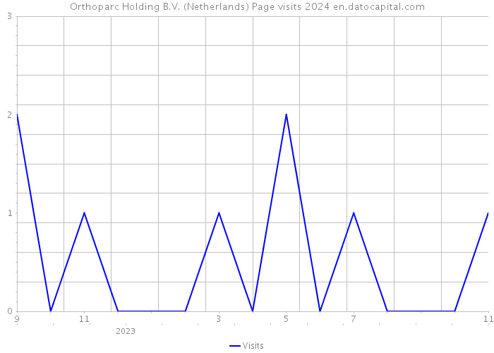 Orthoparc Holding B.V. (Netherlands) Page visits 2024 