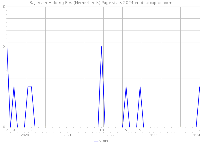 B. Jansen Holding B.V. (Netherlands) Page visits 2024 