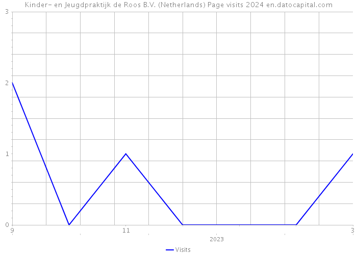 Kinder- en Jeugdpraktijk de Roos B.V. (Netherlands) Page visits 2024 