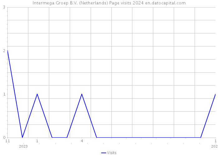 Intermega Groep B.V. (Netherlands) Page visits 2024 