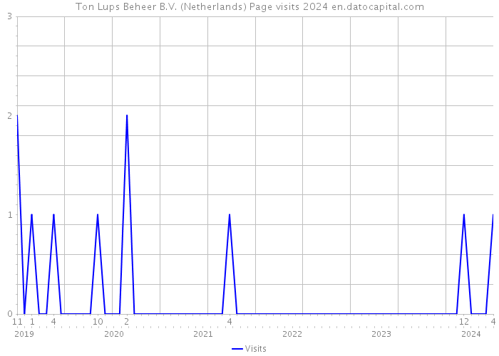 Ton Lups Beheer B.V. (Netherlands) Page visits 2024 
