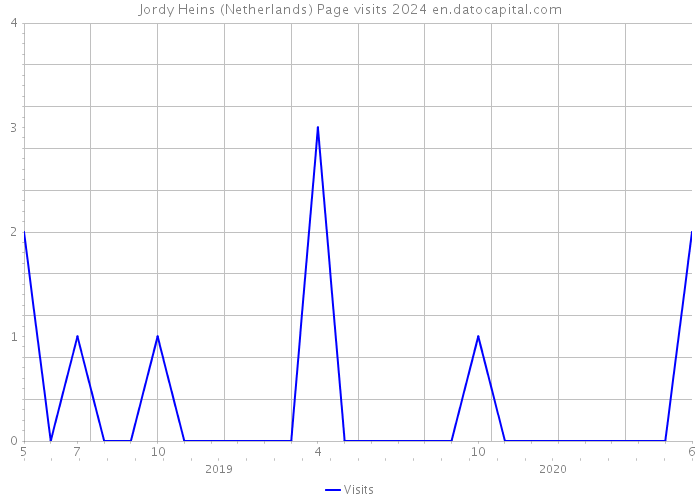 Jordy Heins (Netherlands) Page visits 2024 