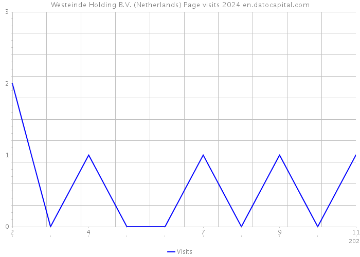 Westeinde Holding B.V. (Netherlands) Page visits 2024 