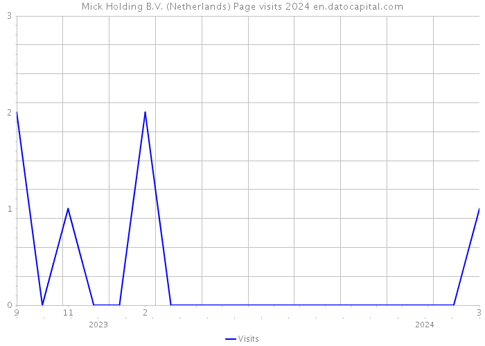 Mick Holding B.V. (Netherlands) Page visits 2024 