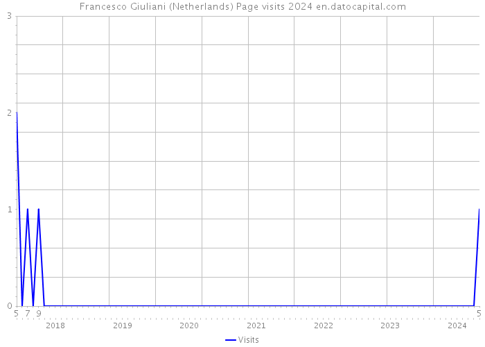 Francesco Giuliani (Netherlands) Page visits 2024 