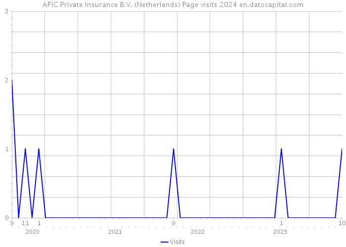AFIC Private Insurance B.V. (Netherlands) Page visits 2024 