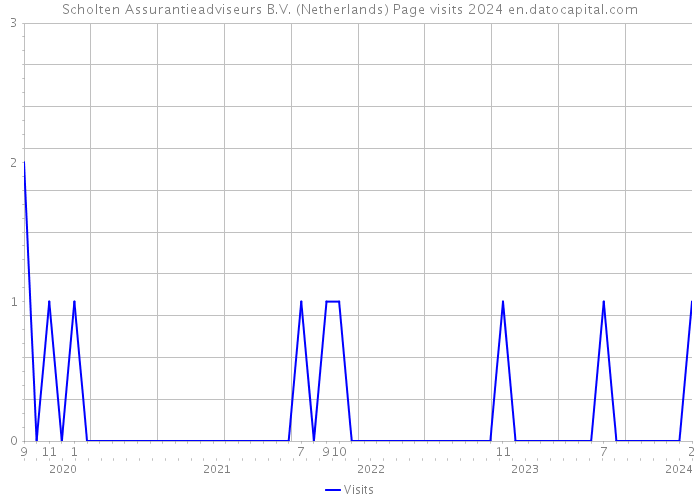 Scholten Assurantieadviseurs B.V. (Netherlands) Page visits 2024 