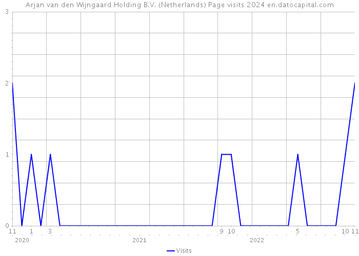 Arjan van den Wijngaard Holding B.V. (Netherlands) Page visits 2024 
